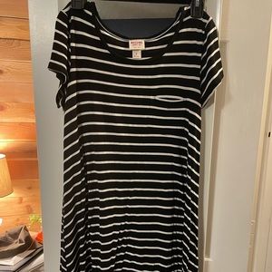 Striped tshirt dress